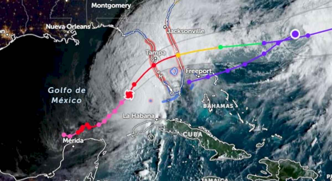 trayectoria-del-huracan-milton-hoy:-se-dirige-a-florida-e-impactara-tampa-bay-en-unas-horas