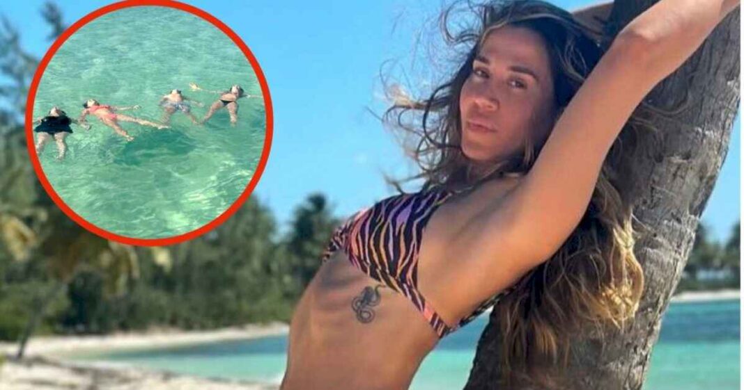 jimena-baron-se-burlo-del-look-de-su-madre-en-medio-de-las-vacaciones-que-comparten-en-el-caribe:-un-tampon