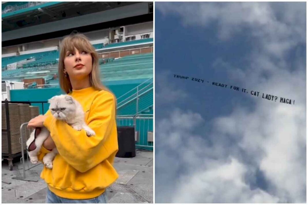 un-avion-pro-trump-sobrevolo-un-show-de-taylor-swift-en-miami-con-un-picante-mensaje