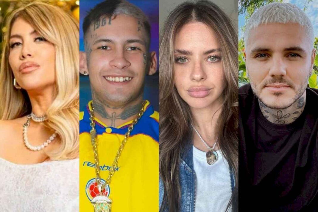 explosivo-encuentro-en-la-noche-portena:-wanda-nara,-l-gante,-mauro-icardi-y-la-china-suarez-coincidieron-en-el-mismo-restaurante